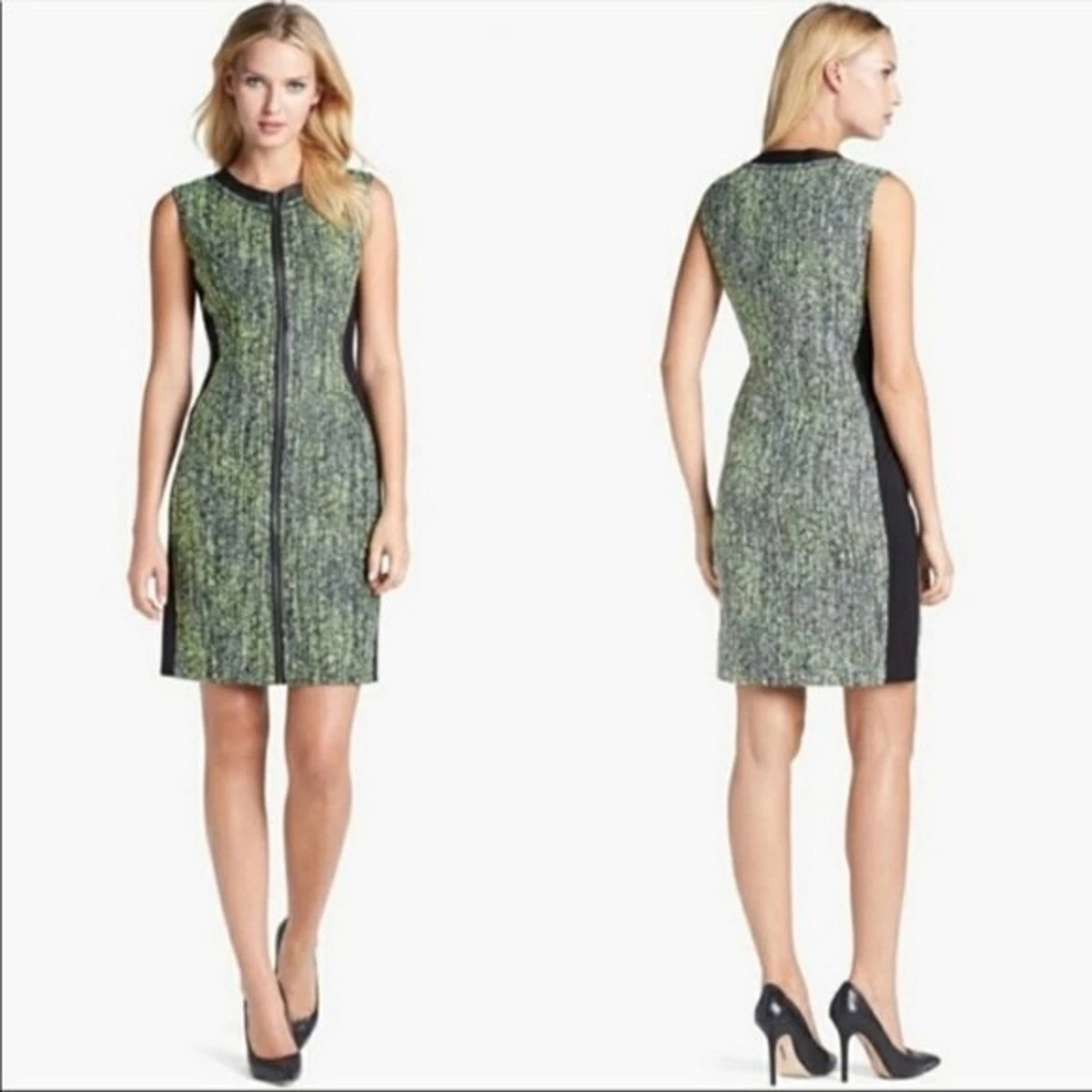 Elie tahari tweed clearance dress