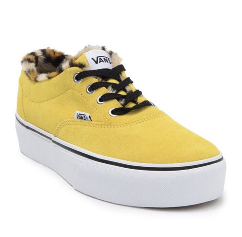 fur lined platform vans