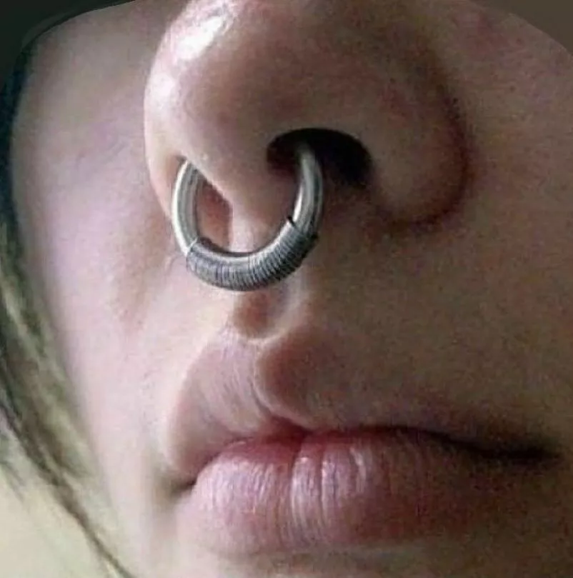 8 gauge on sale septum ring