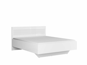 White Gloss European King Size Bed Frame Solid Wood Slats Bedroom 160cm Fl Bed Frame Solid Wood Slats, European King Bed Frame