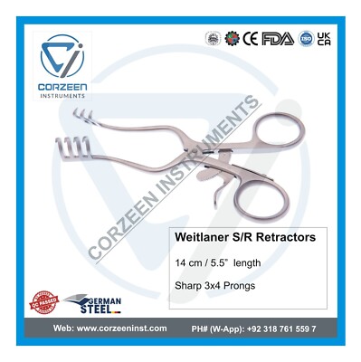 German stainless steel weitlaner retractor professional high quality and accurac