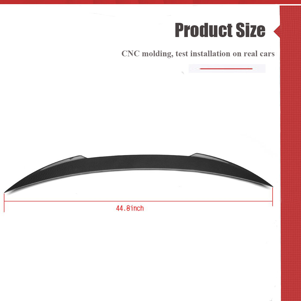  Fit For Maserati Ghibli Sedan 2014-21 Real Carbon Rear Trunk Spoiler Boot Wing