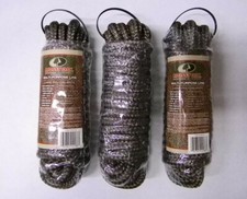 Camo Mossy Oak Utility Rope  3/8 Inch x 25 Feet Lot of 3 New in Packs