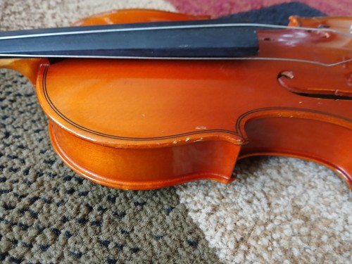 SUZUKI 1/4 Violin 1986 Model 220 JAPAN with case for parts or restore - Picture 8 of 21