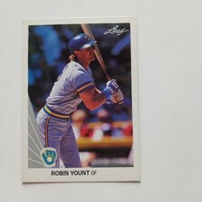 1990 Leaf Robin Yount Milwaukee Brewers #71