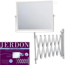 Extendable 2 Sided Makeup Mirror Wall Arm Shaving Swivel Magnifying Bathroom NEW