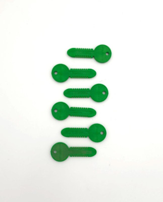 Gasboy C01623 Green Blank Fleet Key (Pack of 6)