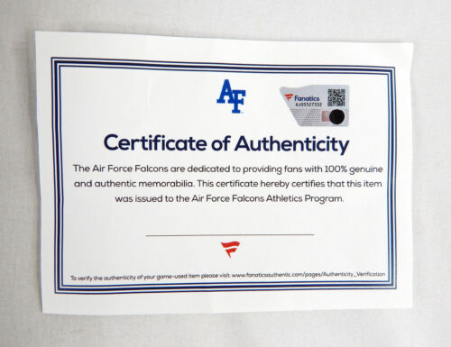 2021 Air Force Falcons #35 Game Used White Jersey Air Power Legacy Football L 07 - Picture 8 of 8