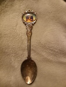 Vintage North Dakota Collector Spoon Silver Plated Celest