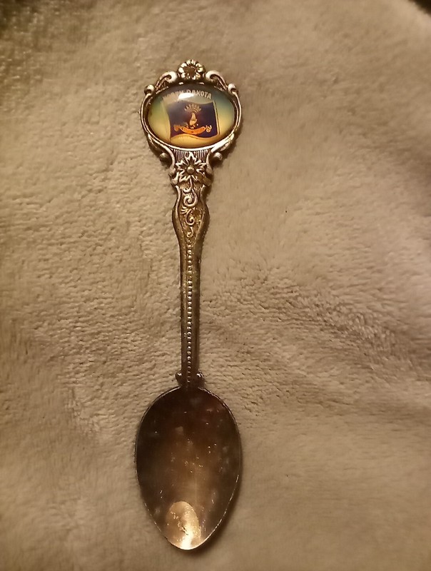 Vintage North Dakota Collector Spoon Silver Plated Celest