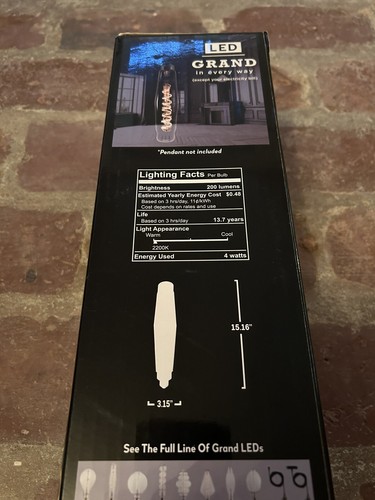 Mega Nostalgic Vintage LED Light Bulb - 15.16in. Length - Picture 4 of 4
