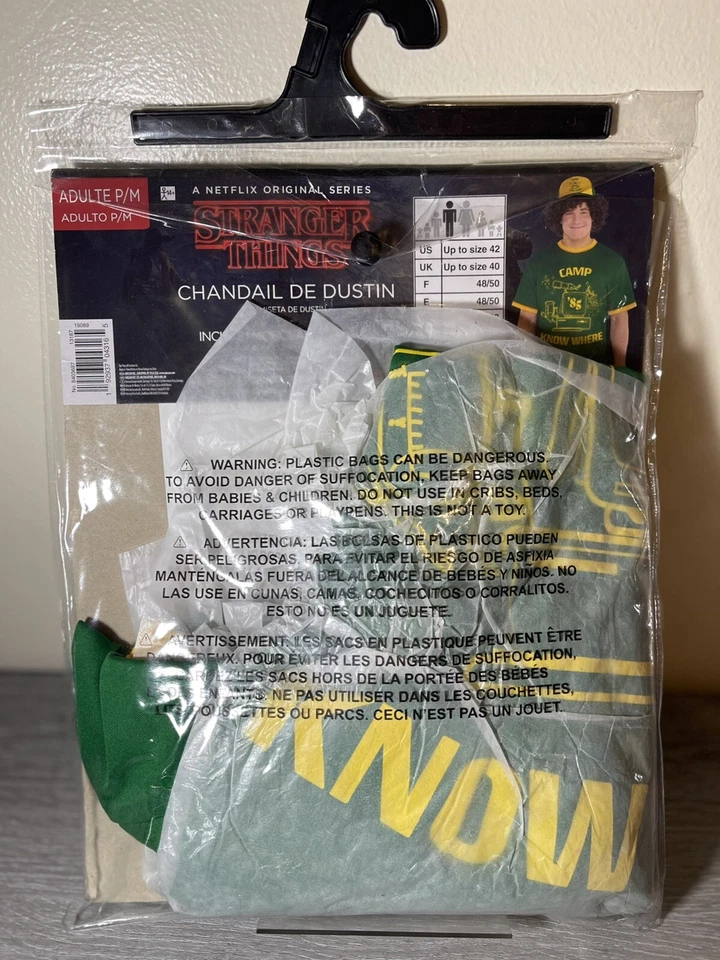 Stranger Things T- Shirt Dustin Camp Knowhere -  Adult S/M - New in Package - - Image 2 of 2