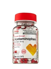 CVS Extra Strength Acetaminophen Pain Reliever Gelcaps, 500 mg, 365 Count