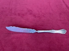 WM Rogers Mfg. Co. AA “FLOWER” 1908 Twisted Handle Master Butter Knife Spreader