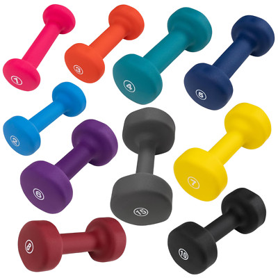 POWERT HEX Neoprene Coated Colorful Dumbbell Weight Lifting Training