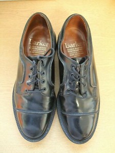 barker derby shoes black