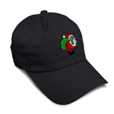 Soft Women Baseball Cap Santa Claus Carrying Toys Embroidery Dad Hats for Men