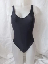 Gorgeous Black MATALAN swimming bathing costume suit size 14