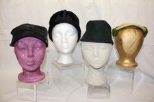 Lot Of 4 Vintage Womens Hats, Pillbox, Bonnet & MORE! Marshall Field & MORE!-B28