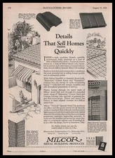 1926 Milco Metal Building Products La Crosse Wisconsin Spanish Tile Print Ad