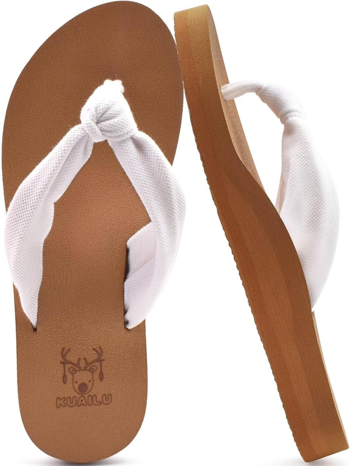 Flip Flops for Women with Arch Support Yoga Mat Comfortable Summer Beach Walking-image