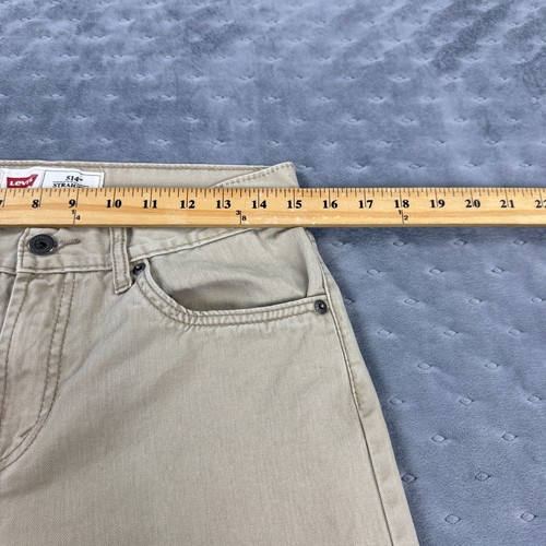 Levis 514 Jeans Pants Youth Boys 18 Reg 29X29 Khaki Tan Twill Straight Preppy - Picture 5 of 12