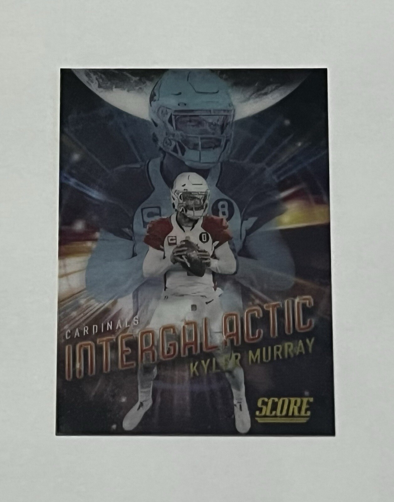 2021 Panini Score Kyler Murray Intergalactic SSP Case Hit No.19 Cardinals QB
