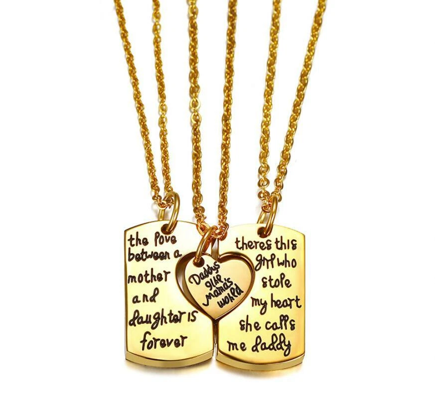 Daddy's girl dog tag heart deals pendant