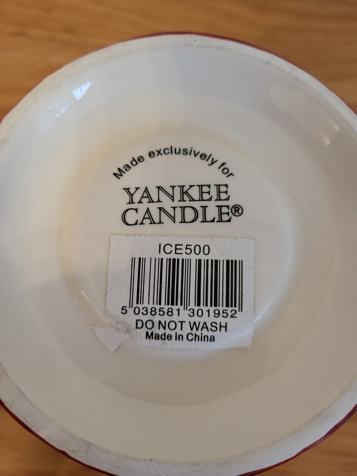 yankee candle Christmas jar With Plate Candle shade Topper And Base Ceramic eBay
