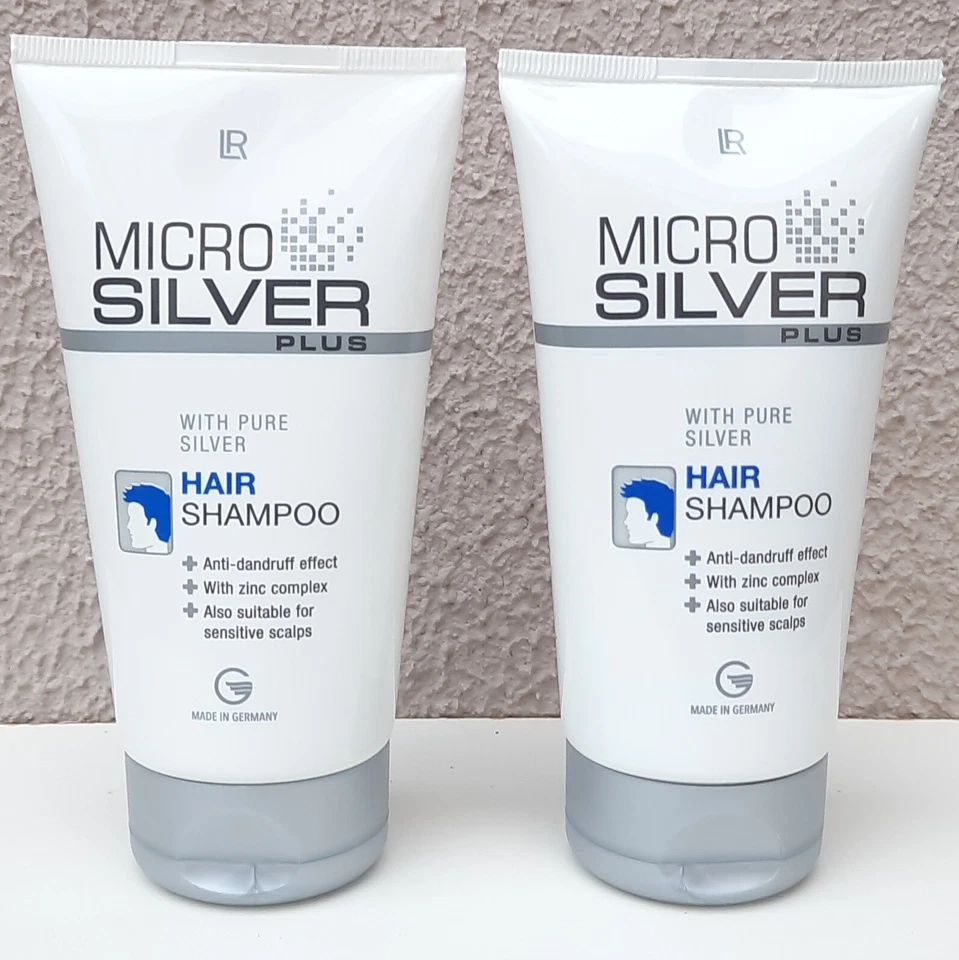 2 piezas Champú anticaspa LR Microsilver Plus - Plata pura antibacteriano Foto 3 de 3