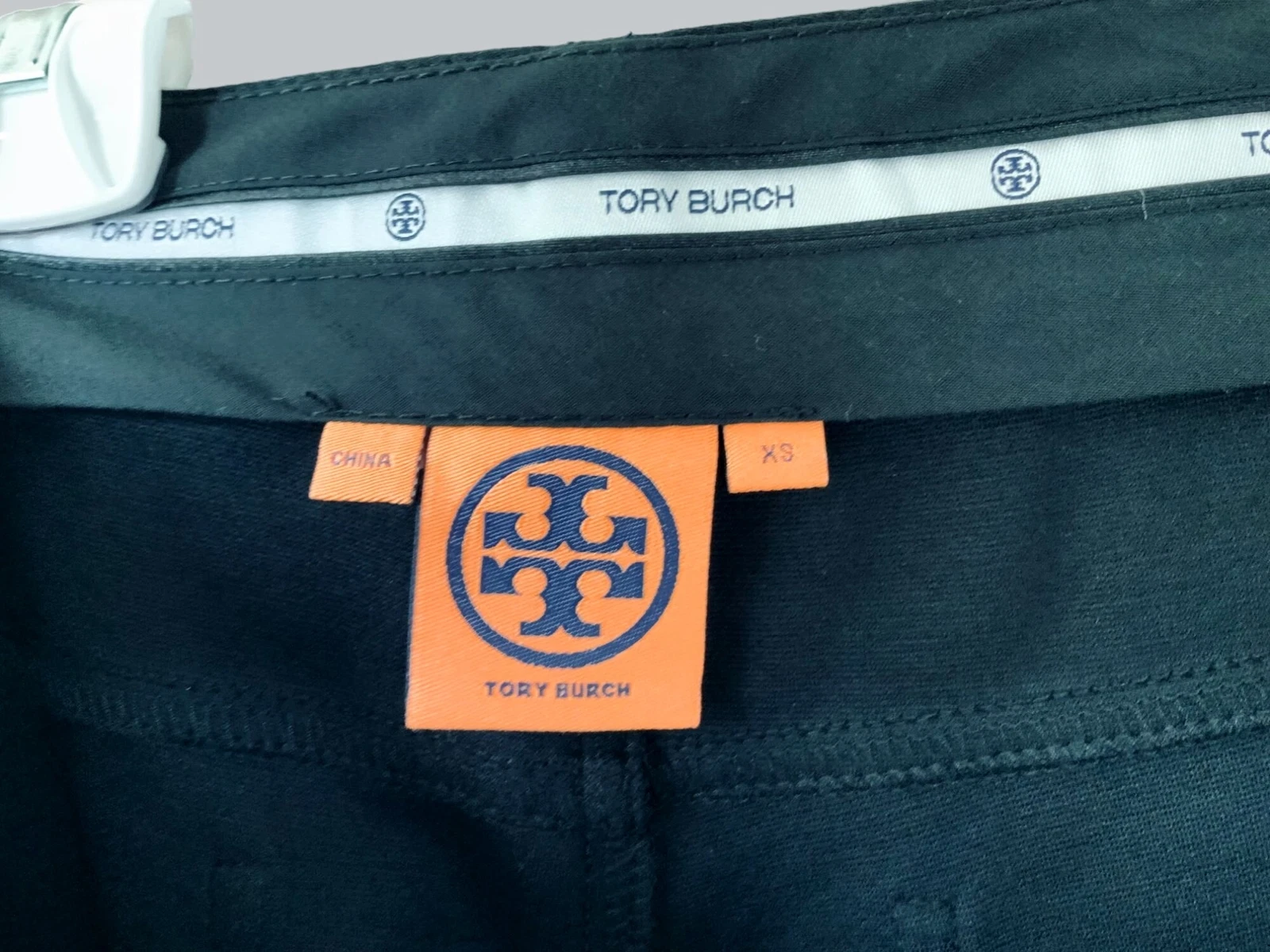 PANTALONI LUNGHI TORY BURCH DONNA DESIGNER NERI CON CERNIERA ANTERIORE DESIGN A 5 TASCHE OTTIME CONDIZIONI XS