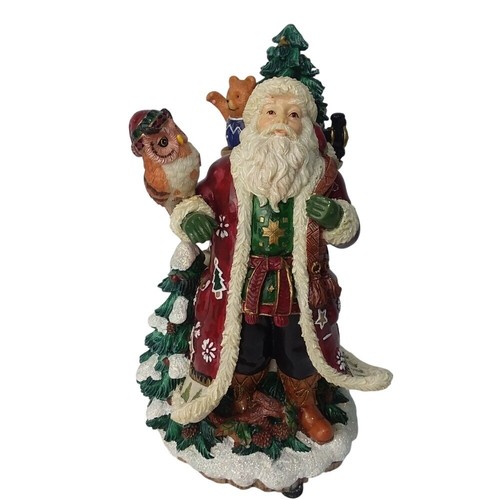 VTG Fitz & Floyd Santa Claus Figurine Musical Christmas We Wish You A Merry Xmas - Picture 1 of 11