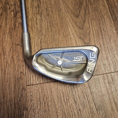 Ping ISI 5 Iron White Dot Men's RH JZ Cushin Stiff Steel 37.5'' Nice  Ping Grip