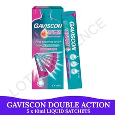 1X Gaviscon Double Action Liquid Sachets 5 x 10 ML