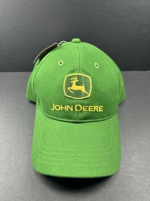 JOHN DEER Logo Embroidered Adult Adjustable Green Baseball Hat Cap OSFM