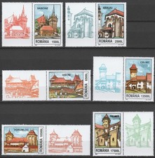 Romania 2002 Architecture 6 MNH stamps