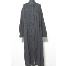 pas de calais Panel dress long sleeve long shirt 36 charcoal gray Women USED