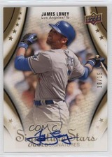 2009 Upper Deck Signature Stars Gold Signatures 10/15 James Loney #50 Auto c2a