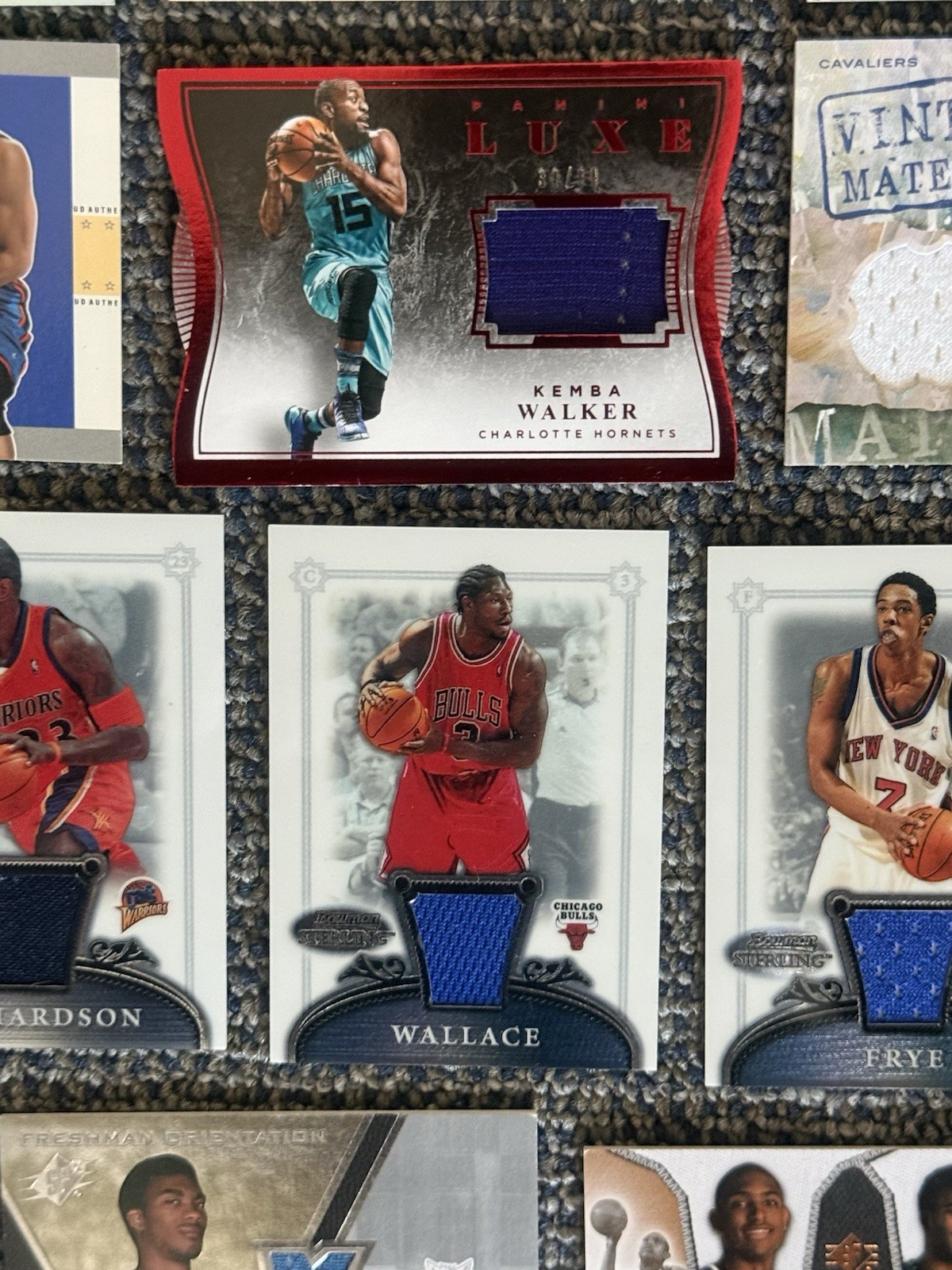 27 Card Game Used Worn Jersey Relic Card NBA Basketball Lot Superstars view 9