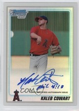 2010 Bowman Draft Chrome Prospects Refractor /500 Kaleb Cowart #BDPP89 Auto 3q5