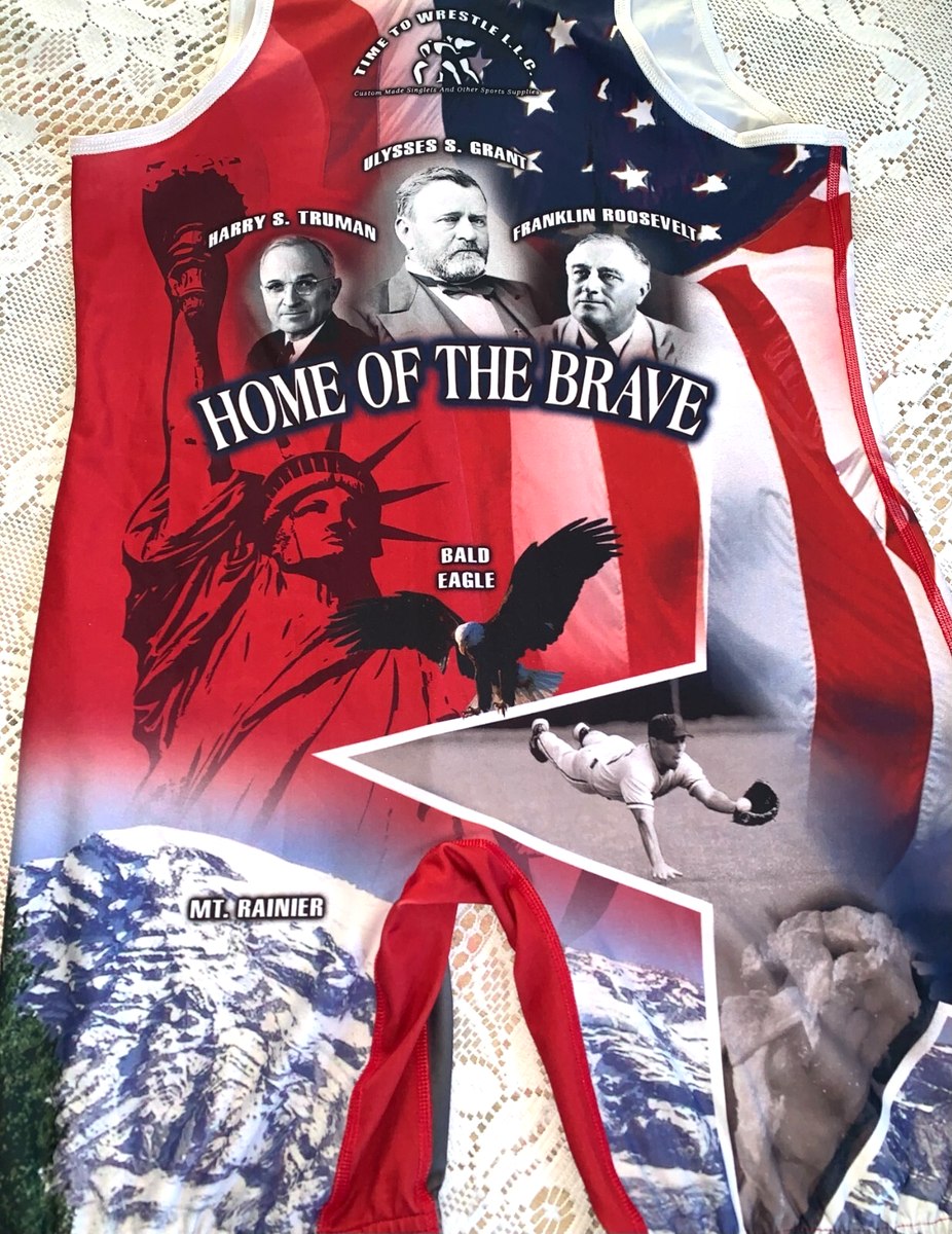 Justaucorps De Lutte USA Patriot XP Gear - Uncle Sam XL - Drapeau Américain - Occasion
