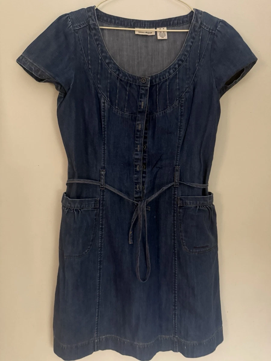 white christmas dresses Denim Midi Fit & Flare Dress | CasualVacation main image 1