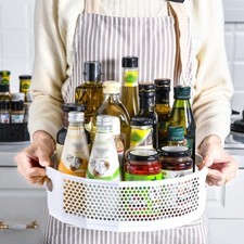 Lazy Susan Turntable Organiser Multi-functional Spice Rack for Cabinet Storage