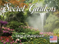Secret Garden Calendar 2026 Botanical Monthly Wall Calender 12 Month