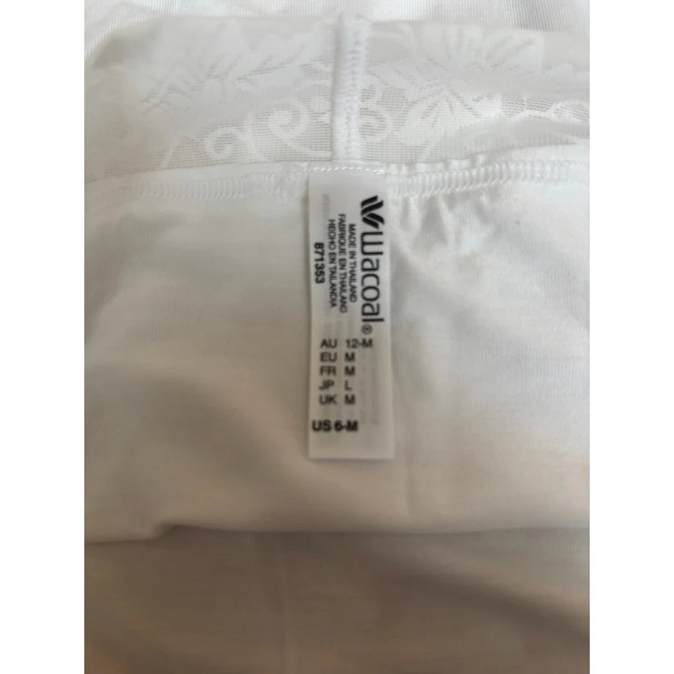 Bragas de corte alto Wacoal blancas de encaje al tacto cómodo para mujer talla M Foto 4 de 4