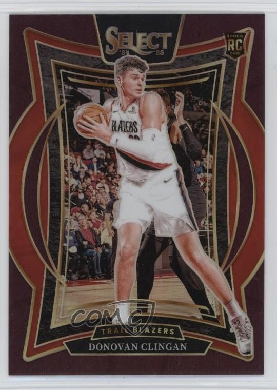 2024-25 Panini Select Concourse Maroon Prizm 21/175 Donovan Clingan #69 1t4l