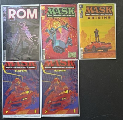 ROM #1 + MASK Origins #1 + MASK #2 A FOIL  Blind Bag NM [9.2-9.6] + 2 Blind Bags