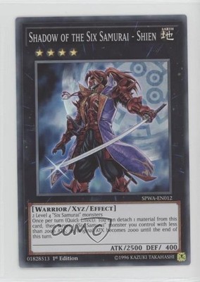 Shadow of the Six Samurai - Shien 1st Ed. YuGiOh Spirit Warriors #SPWA-EN012