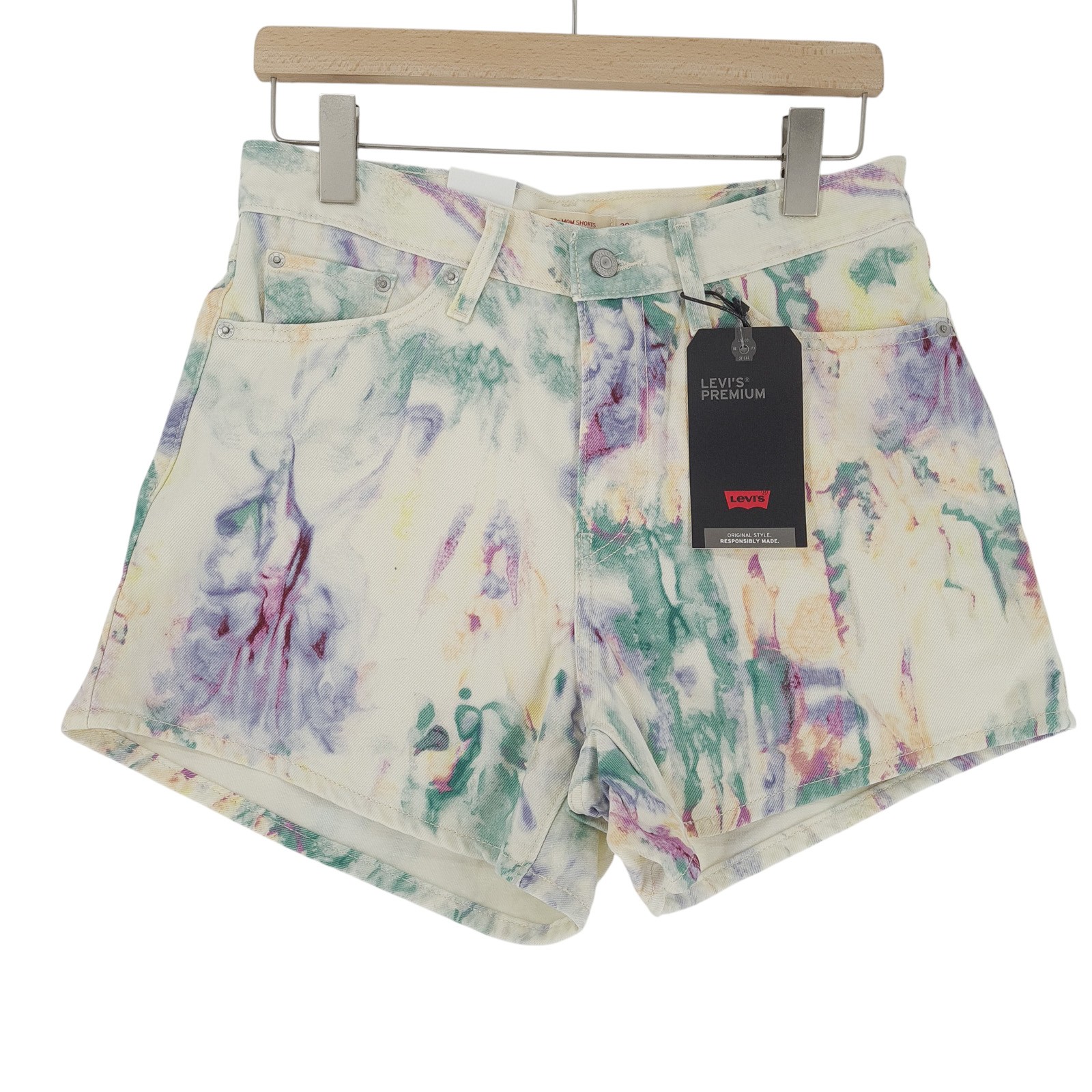 Levi's Men Denim Shorts 80s Mom Relaxed Mh3 Size W29 image 4