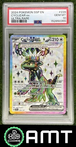 Cyclizar Ex PSA 10 2024 Pokemon Surging Sparks #228/191 0355